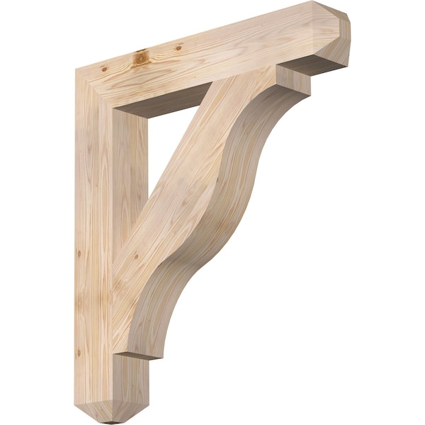 Ekena Millwork Funston Craftsman Smooth Bracket, Douglas Fir, 5 1/2"W x 34"D x 38"H BKT06X34X38FST04SDF - main